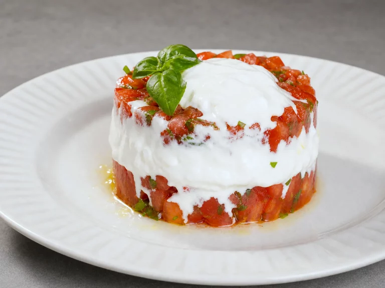 Tomaten Stracciatella Tartar